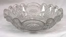 Boston Sandwich EAPG CROSSED PEACOCK EYE FEATHER Dish