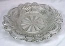 Boston Sandwich EAPG CROSSED PEACOCK EYE FEATHER Dish