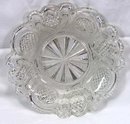 Boston Sandwich EAPG CROSSED PEACOCK EYE FEATHER Dish