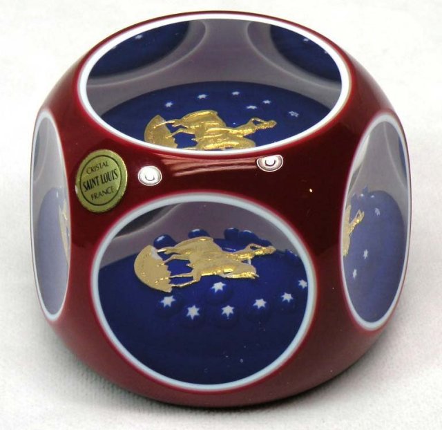 SAINT LOUIS USA Bicentennial Washington Paperweight