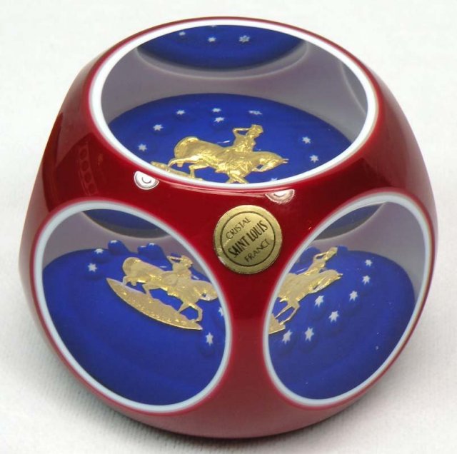 SAINT LOUIS USA Bicentennial Washington Paperweight