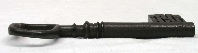RARE Antique Warded Safe Lock Key Maze Design UNIQUE