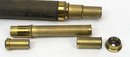 Antique Brass Spy Glass Telescope Made France w/ Case