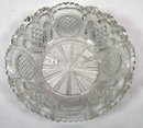 Boston Sandwich EAPG CROSSED PEACOCK EYE FEATHER Dish