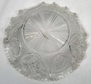 Boston Sandwich EAPG CROSSED PEACOCK EYE FEATHER Dish
