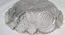 Boston Sandwich EAPG CROSSED PEACOCK EYE FEATHER Dish