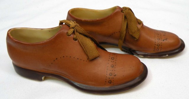 Vintage Pair ROYAL BAYREUTH Bavaria Men's Oxford Shoe