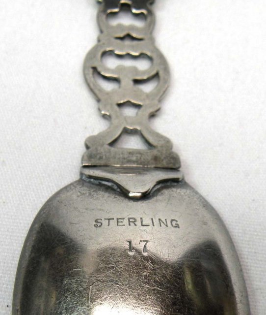 Antique Sterling Silver Folding Medicine Spoon w/ Case