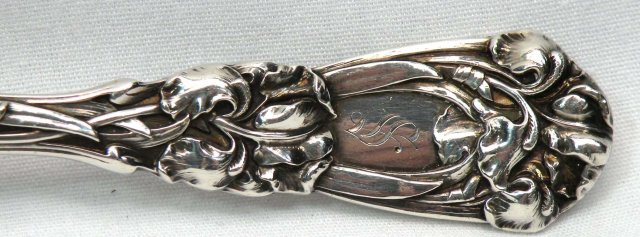 Art Nouveau DURGIN Sterling Berry Casserole Spoon IRIS