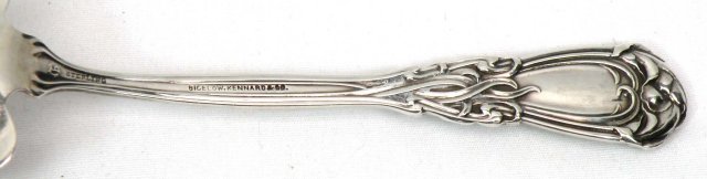 Art Nouveau DURGIN Sterling Berry Casserole Spoon IRIS