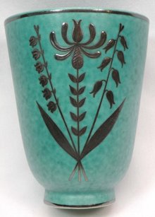 GUSTAVSBERG ARGENTA Floral Silver Overlay 5