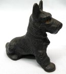 Vintage Cast Iron SCOTTISH TERRIER Scottie Paperweight