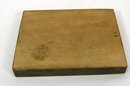 Antique Wood Butter Mold Stamp Rabbit Bird Flower