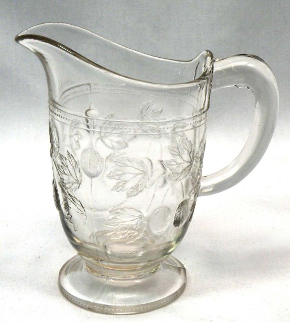 EAPG GOOSEBERRY Pattern Pitcher Creamer 1880's