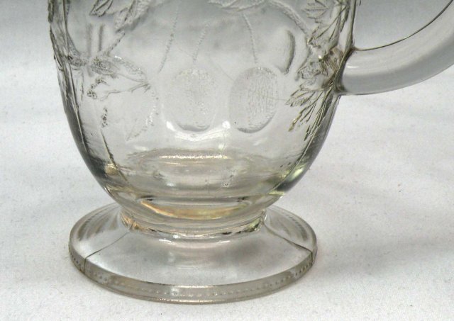 EAPG GOOSEBERRY Pattern Pitcher Creamer 1880's