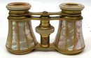 Old L H FORCE Mother of Pearl Opera Glasses w/ Case