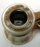 Old L H FORCE Mother of Pearl Opera Glasses w/ Case
