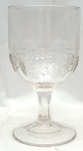 2 1869 EAPG EARLY GRAPE BAND Ashburton Grape Vine Goblet