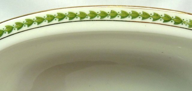 T & V LIMOGES Pattern 5856 Oval Vegetable Serving Bowl