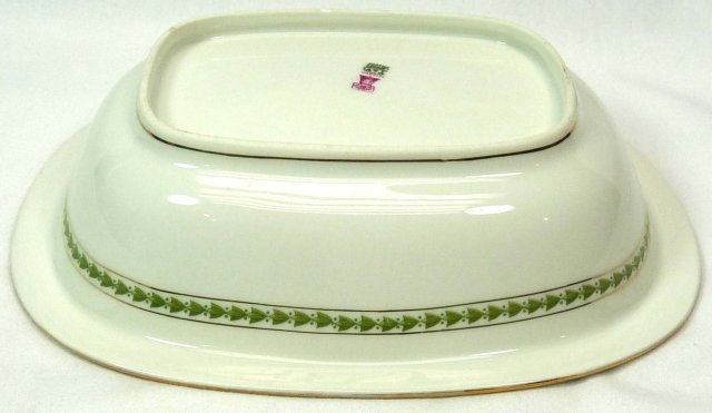 T & V LIMOGES Pattern 5856 Oval Vegetable Serving Bowl