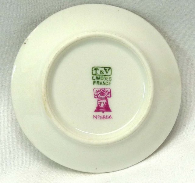 Set of 12 T & V LIMOGES Pattern 5856 Butter Pats