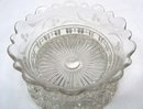 EAPG Berry Bowl STARRED BLOCK w/ Etching c. 1896