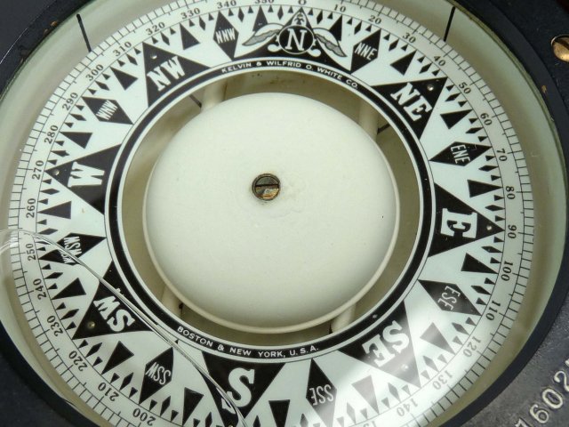 KELVIN WILFRID WHITE Box Ship Compass Nautical