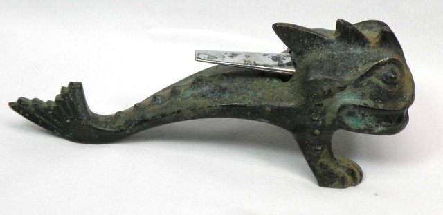 Old Bronze Butane DRAGON Cigarette Lighter made Germany