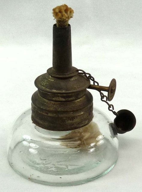 Vintage ARROW No 1 Miniature Glass Oil Kerosene Lamp
