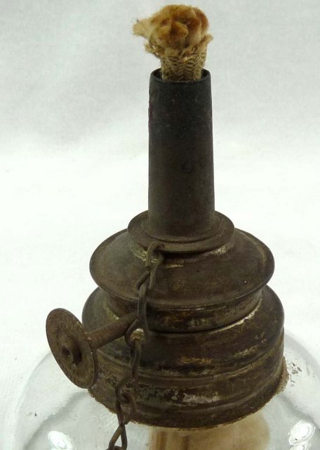 Vintage ARROW No 1 Miniature Glass Oil Kerosene Lamp