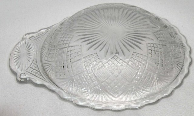 6 PORTLAND EAPG Handled Sauce Dish DIAMOND and SUNBURST