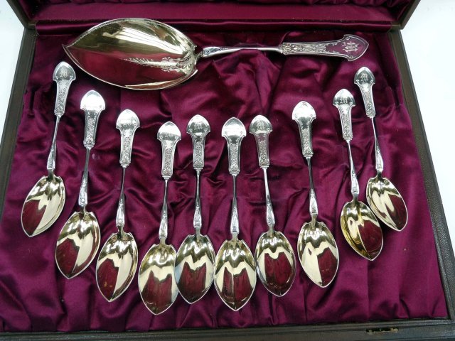 GORHAM CORINTHIAN Sterling Silver Ice Cream Serving Set