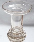 RARE Antique Pair BOSTON & SANDWICH Glass Candlesticks1