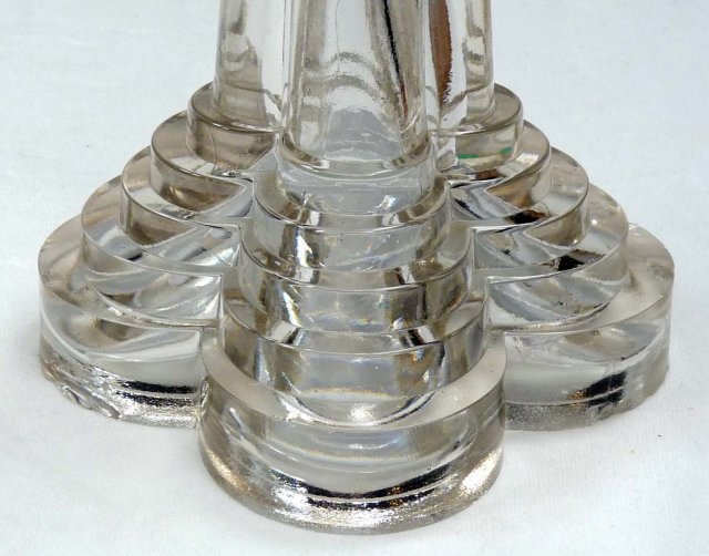 RARE Antique Pair BOSTON & SANDWICH Glass Candlesticks1