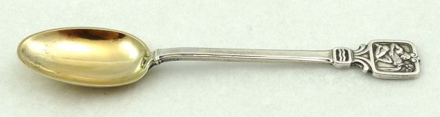 TIFFANY Sterling Silver ZODIAC AQUARIUS Demitasse Spoon