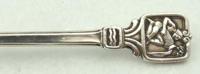 TIFFANY Sterling Silver ZODIAC AQUARIUS Demitasse Spoon
