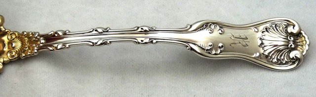 Whiting Sterling Silver IMPERIAL QUEEN Ladle Gold Wash