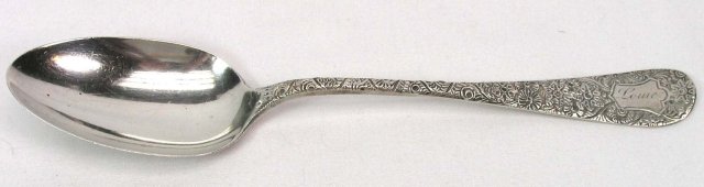 Whiting Sterling ANTIQUE CHASED 1882 Serving Spoon
