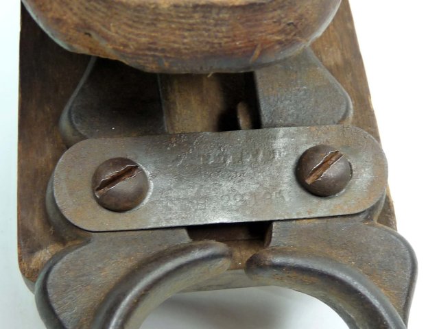 Antique Mechanical Wood & Cast Iron BOOT JACK Pat. 1859