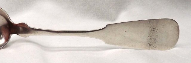 J. G. L. LIBBY Coin Silver Large Spoon c. 1820 - 1846