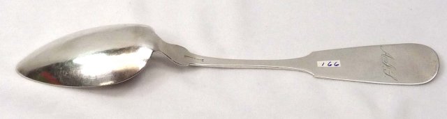 J. G. L. LIBBY Coin Silver Large Spoon c. 1820 - 1846