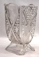 EAPG ASHMAN CROSSROADS ETCHED FERN Water Pitcher c 1886