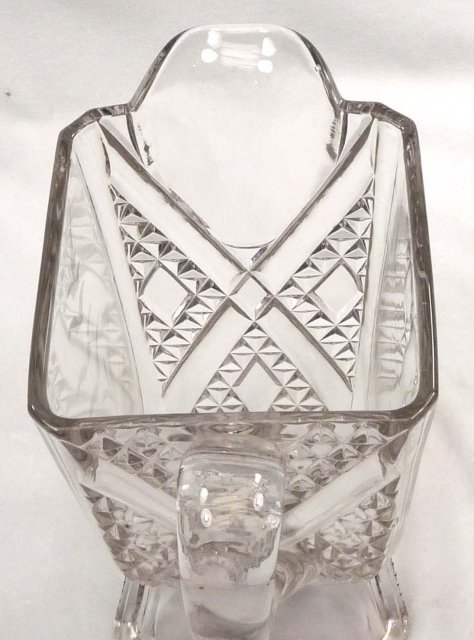 EAPG ASHMAN CROSSROADS ETCHED FERN Water Pitcher c 1886