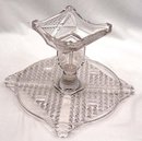 EAPG ASHMAN CROSSROADS ETCHED FERN Cake Stand c. 1886