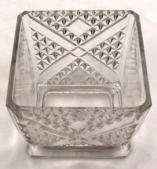 EAPG ASHMAN CROSSROADS ETCHED FERN Sugar Bowl c 1886