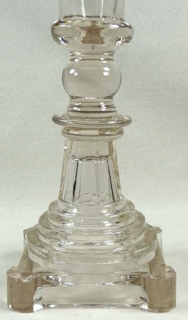 BOSTON & SANDWICH Flint Glass Blown Socket Candlestick