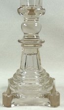 BOSTON & SANDWICH Flint Glass Blown Socket Candlestick