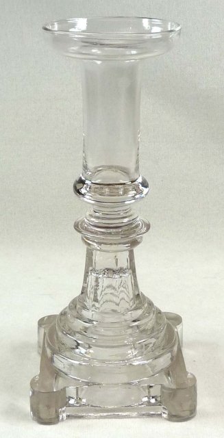BOSTON & SANDWICH Flint Glass Candlestick Blown Socket