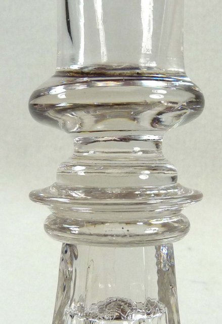 BOSTON & SANDWICH Flint Glass Candlestick Blown Socket
