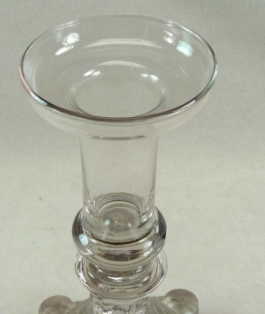 BOSTON & SANDWICH Flint Glass Candlestick Blown Socket